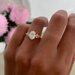 Oval Moissanite Ring – D Color VVS1 Sterling Silver Gold Plated SF