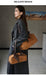 Women's Genuine Cowhide Leather Tote Bag – Large Capacity Suede Velvet Shoulder Handbag SF