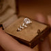 Moissanite Ring – S925 Sterling Silver 18K White Gold Plated SF