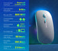 RGB Wireless Keyboard & Mouse Combo – Bluetooth & 2.4GHz for Tablet, Phone & PC Samanta Factory