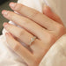 Moissanite Ring – S925 Sterling Silver 18K White Gold Plated SF
