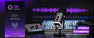 Dynamic USB/XLR Microphone – Cardioid with RGB Lighting & Noise Reduction SF