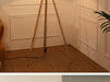 Wooden Tripod Floor Lamp – Mid-Century Modern Design with Foot Switch Control - Samanta Factory
