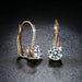 925 Sterling Silver Drop Earrings – 1ct D-Color Moissanite SF