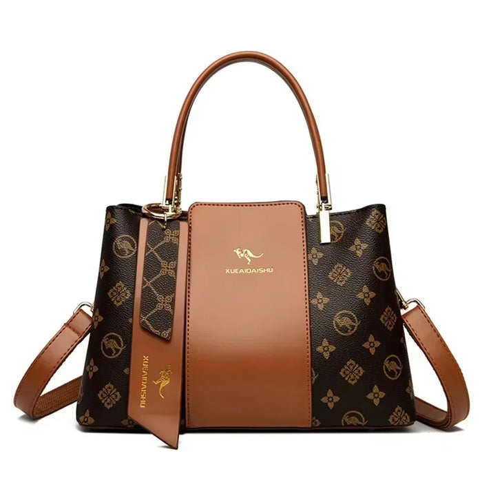 High-Quality PU Leather Handbag for Women – Animal Print Casual Tote, Versatile Fashion Bag - Samanta Factory