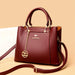 Women’s PU Leather Tote Bag – Fashion Soft Casual Handbag with Zipper Closure - Samanta Factory
