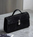 Women’s Leather Baguette Handbag – Minimalist Day Clutch SF