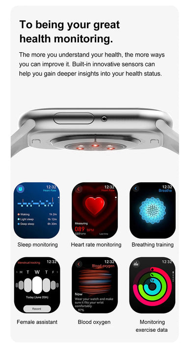 Smartwatch DT Watch 10 – 100+ Sports Modes & Waterproof Design SF