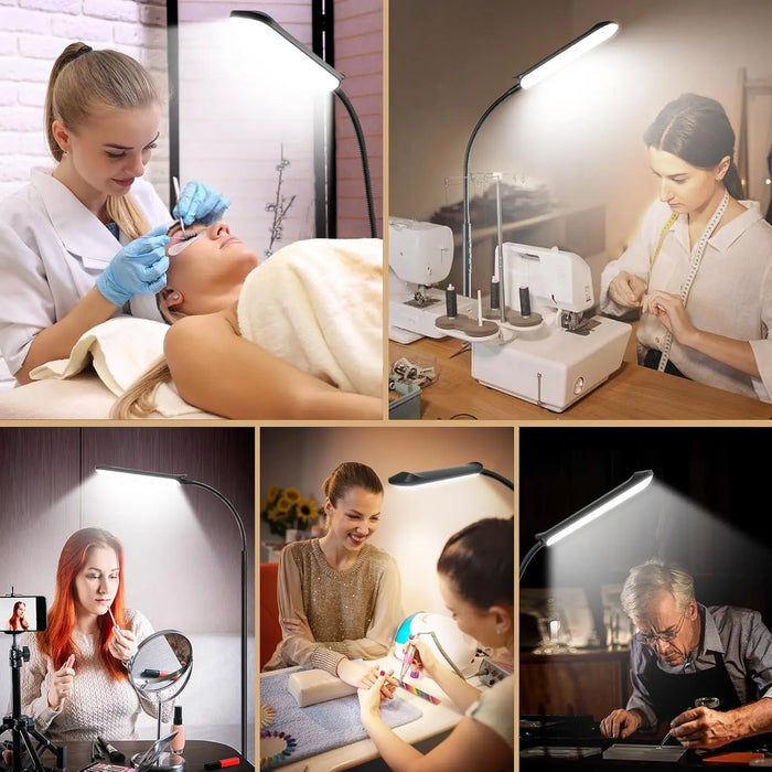 Modern Adjustable LED Floor Lamp – Remote Control with Dimmable Brightness & Color Temperature - Samanta Factory