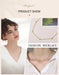 Heart Link Chain Necklace – Gold Stainless Steel Design SF
