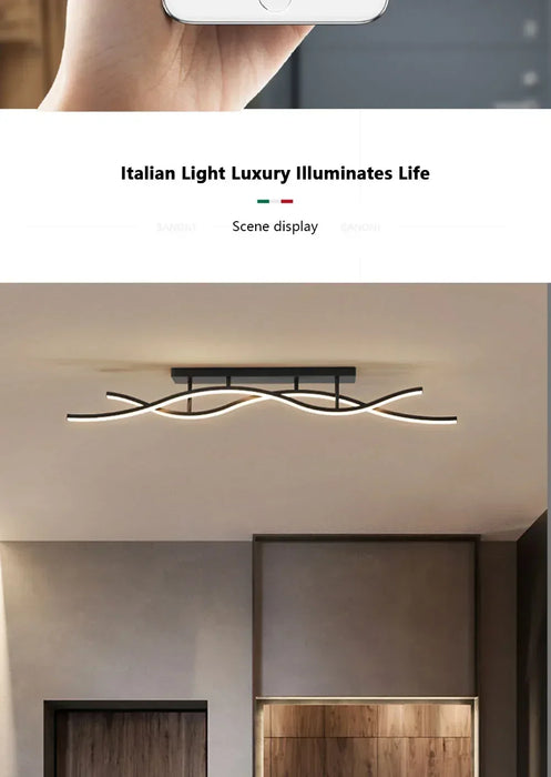LED Ceiling Light – Simple Line Design for Modern Kitchens, Bedrooms, and Dining Areas - Samanta Factory