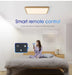 MARPOU Tuya Smart LED Ceiling Lamp Wood Grain App Voice Control Alexa/Google Remote Control Square Ceiling Lights Living Room - Samanta Factory