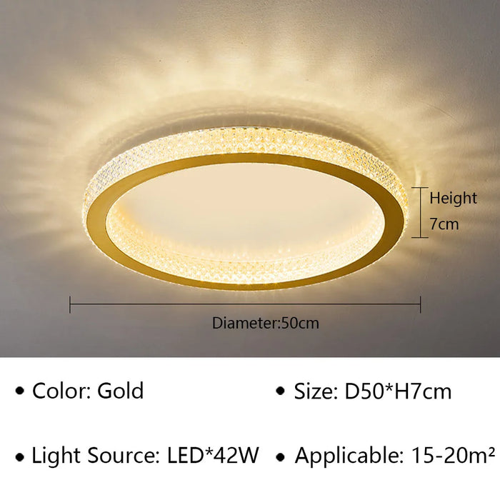 Luxury LED Ceiling Light – Modern Surface-Mounted Fixture for Living Spaces - Samanta Factory