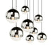 Glass Pendant Light – Mirror Finish with E27 LED Compatibility - Samanta Factory