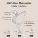 Pear Cut Moissanite Ring – 0.8CT D VVS1 S925 Sterling Silver SF