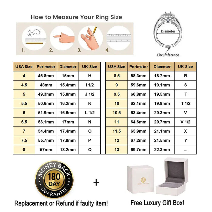 Bridal Ring Set – 7.5mm Princess Cut Cubic Zirconia SF