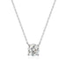 Moissanite Solitaire Necklace – Certified VVS1 Round Stone SF