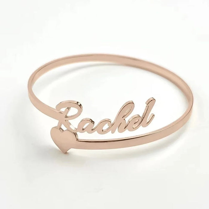 Custom Name Heart Ring – Personalized Ring for Women SF