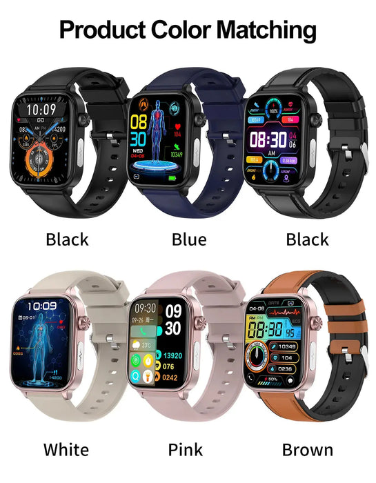 ECG Health Smartwatch – AMOLED Display & AI Voice Calling SF