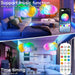 DIY USB LED Strip Lights – Bluetooth App & Remote Control Cloud Lamp - Samanta Factory
