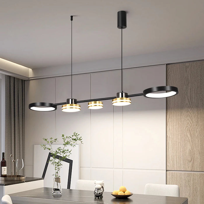 Modern Ring Pendant Light – 48W LED Chandelier with Soft Eye-Care Illumination - Samanta Factory