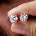 Premium Moissanite Stud Earrings – Brilliant D Color VVS1 Stones SF
