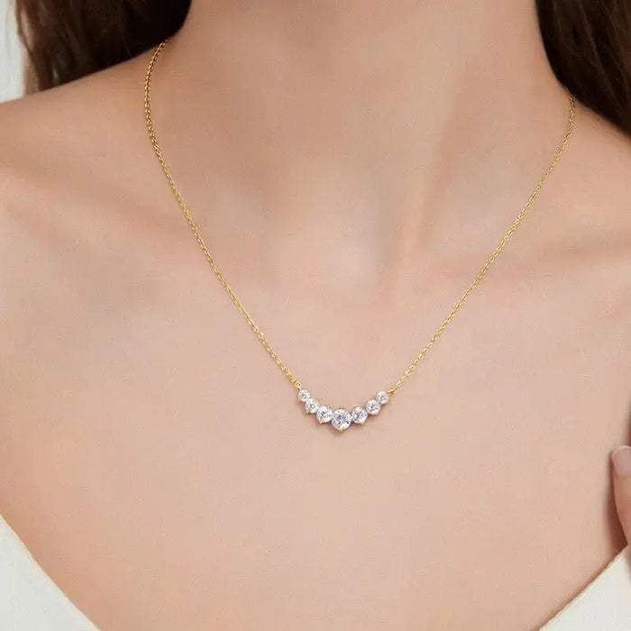 Moissanite Pendant Necklace – D Color VVS1 Sparkle in 925 Sterling Silver SF