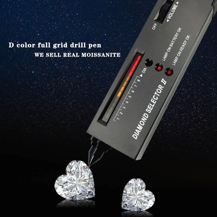 14K Gold Heart-Shaped Moissanite Stud Earrings – 1CT–3CT VVS1 AU585 Certified SF