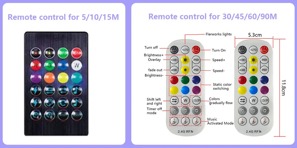 Outdoor LED String Lights – Multi-Color App & Remote Control - Samanta Factory