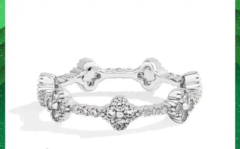 Moissanite Wedding Band – D-Colour VVS1 Round Cut in Sterling Silver SF