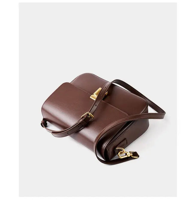 Split Leather Satchel Bag – Moderate Hardness for Women SF