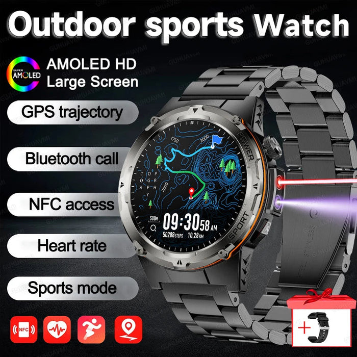 Outdoor Sports Smartwatch – 1.39″ AMOLED, GPS & Swimming Mode SF
