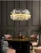 Modern Luxury LED Crystal Chandelier – Dimmable Remote-Controlled Ceiling Light - Samanta Factory