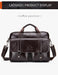 Leather Business Briefcase – 15-Inch Professional Work Bag for Men SF