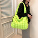 Women’s Puffer Shoulder Bag – Fashion Bubble Tote with Large Capacity - Samanta Factory