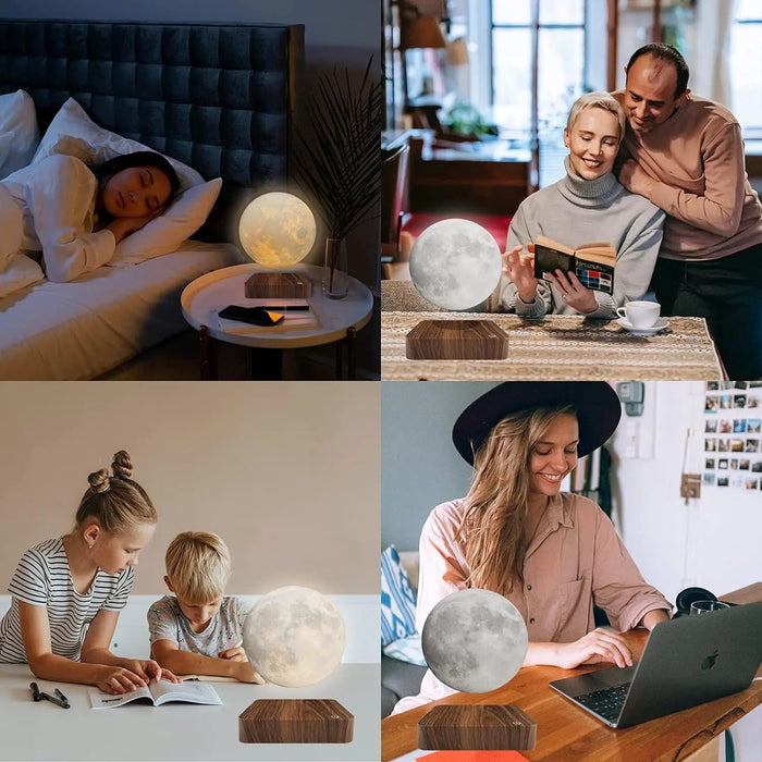 Levitating Moon Lamp – Magnetic Floating 3D LED Light SF