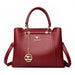 Women’s Soft PU Leather Handbag – Fashionable Casual Tote with Sequined Detail - Samanta Factory
