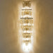 Modern gold crystal wall lamp with up and down LED lighting for dining room or bedroom UK
