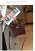 Women’s  Leather Shoulder Bag – Compact Casual Satchel SF