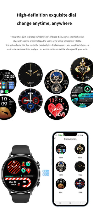 Bluetooth Calling Smartwatch – Fitness & Health Tracking SF