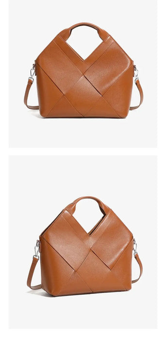 Cow Leather Shoulder Bag – Soft Satchel for Four Seasons SF