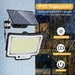 Solar Security Light – 3-Head Motion Sensor with Super Bright 348 LEDs - Samanta Factory