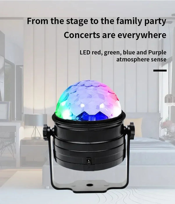 Portable RGB Stage Light with 7 Modes, Remote Control & Music-Sync Effects - Samanta Factory