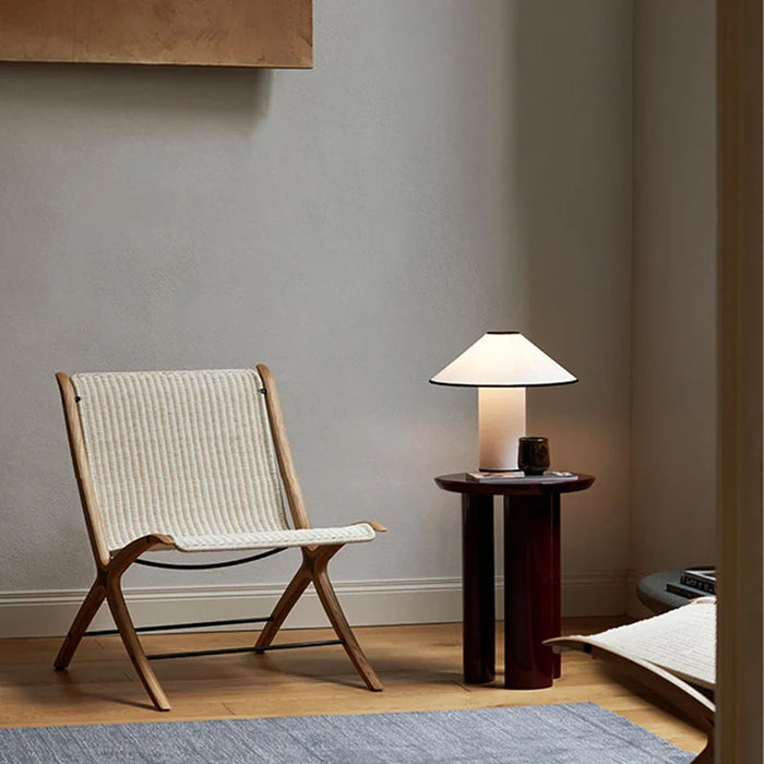 COLETTE Table Lamp – Japanese Wabi-Sabi White Mushroom Design - Samanta Factory