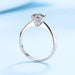 Moissanite Engagement Ring – D-Color VVS1 Sterling Silver SF