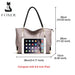 Leather Tote Bag – Soft Casual Shoulder Handbag for Women - Samanta Factory