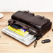 Leather Business Briefcase – 15-Inch Professional Work Bag for Men SF