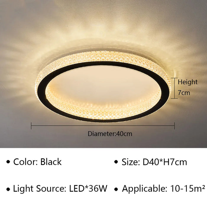 Luxury LED Ceiling Light – Modern Surface-Mounted Fixture for Living Spaces - Samanta Factory