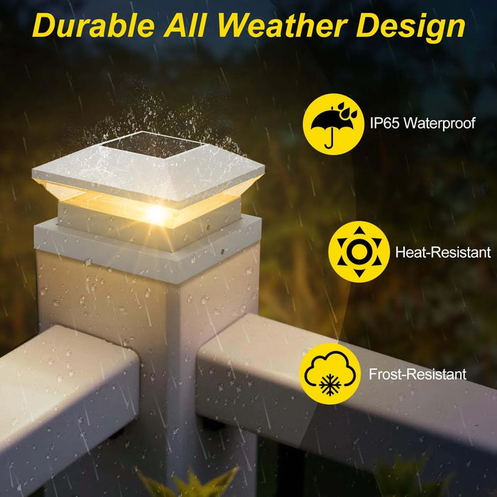 Solar Post Light – Bright LED Garden & Fence Lamp - Samanta Factory