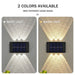 Solar Wall Light – Up & Down Waterproof LED for Modern Outdoor Decor - Samanta Factory